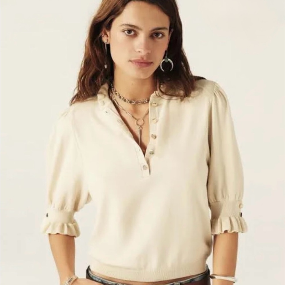 BRAND NEW! ba&sh Elegant Cream Women's Top